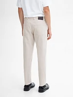 Tapered fit corduroy trousers