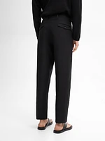 100% linen suit trousers