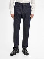 Relaxed fit brushed trousers