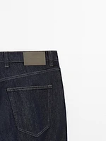 Relaxed fit brushed trousers