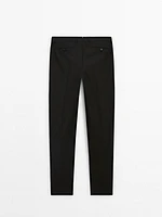 100% wool suit trousers