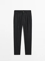 Pinstripe suit trousers - Limited Edition