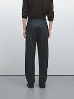 Pinstripe suit trousers - Limited Edition