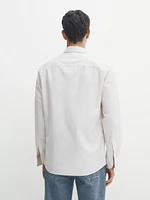 Regular fit dyed twill shirt