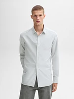 Slim fit shirt with stripe detail