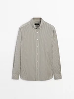 100% cotton striped shirt