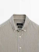 100% cotton striped shirt