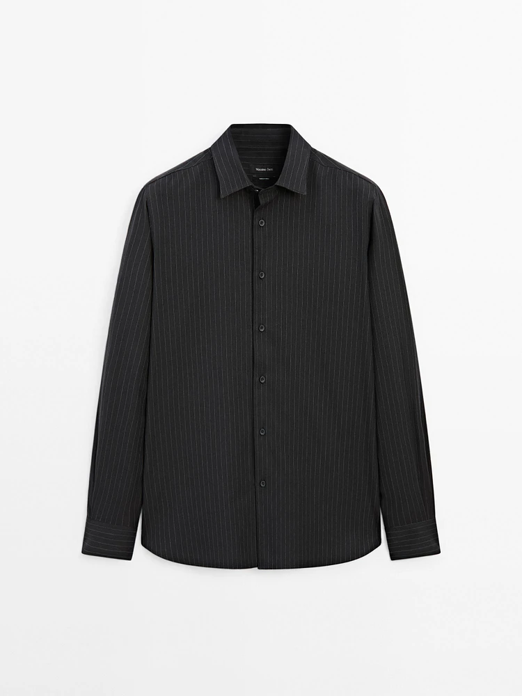 100% cotton pinstripe shirt