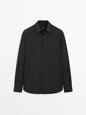 100% cotton pinstripe shirt