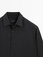 100% cotton pinstripe shirt