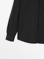 100% cotton pinstripe shirt