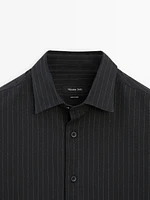 100% cotton pinstripe shirt