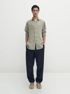 100% linen shirt