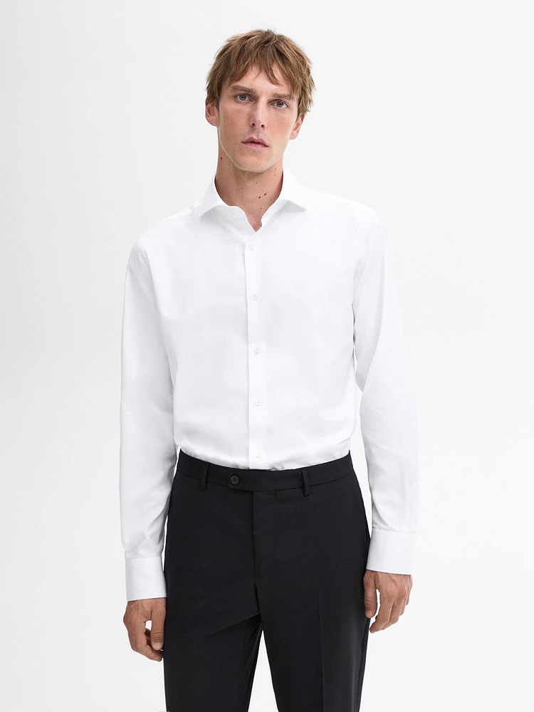 Regular-fit 100% cotton shirt