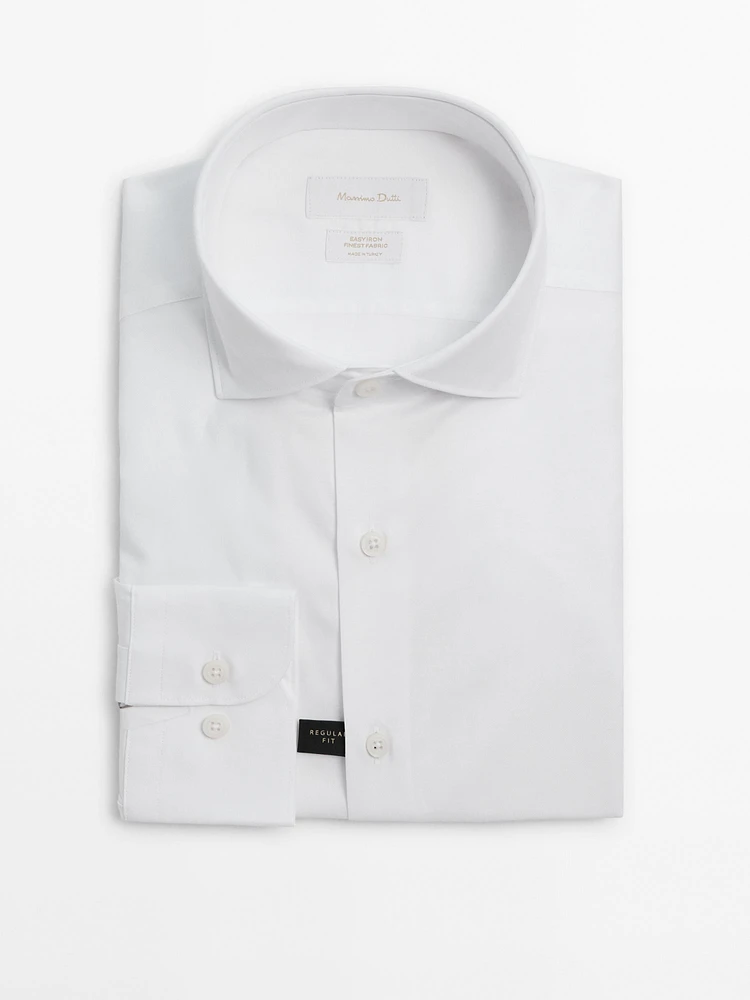 Regular-fit 100% cotton shirt