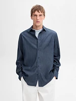 100% cotton twill denim shirt