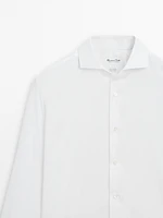 Slim fit 100% cotton twill shirt