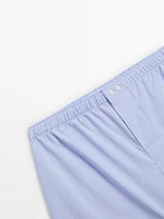 Sky blue poplin boxers