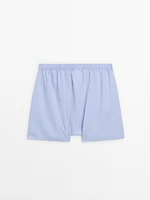 Sky blue poplin boxers