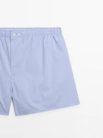 Sky blue poplin boxers