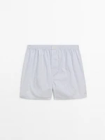 Check poplin boxers