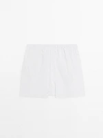 Check poplin boxers