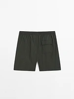 Plain swimsuit trunks