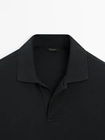 Long sleeve comfort polo shirt