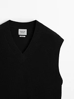 Knit wool blend vest - Limited Edition