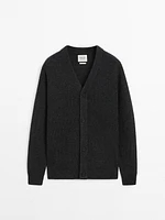 Wool blend knit cardigan - Limited Edition