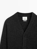 Wool blend knit cardigan - Limited Edition