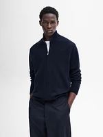 Cashmere blend quarter-zip cardigan