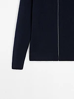 Cashmere blend quarter-zip cardigan