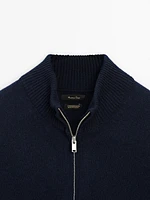 Cashmere blend quarter-zip cardigan