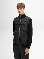 Cotton blend puffer jacket