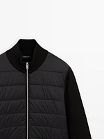 Cotton blend puffer jacket