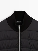 Cotton blend puffer jacket