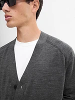 100% merino wool cardigan