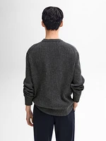 Wool blend knit sweater