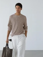 100% cotton crew neck sweater