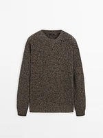 Twisted wool blend sweater