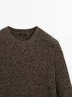 Twisted wool blend sweater