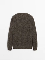 Twisted wool blend sweater