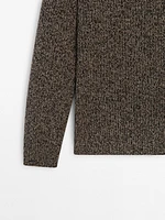 Twisted wool blend sweater