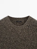 Twisted wool blend sweater