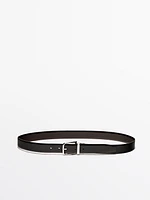 Reversible leather belt