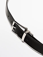 Reversible leather belt