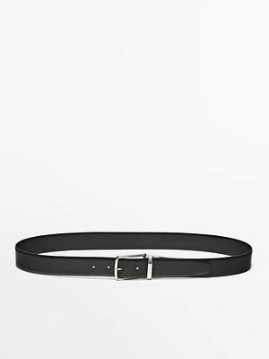 Reversible nappa leather belt