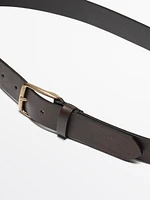 Leather belt