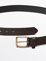 Leather belt